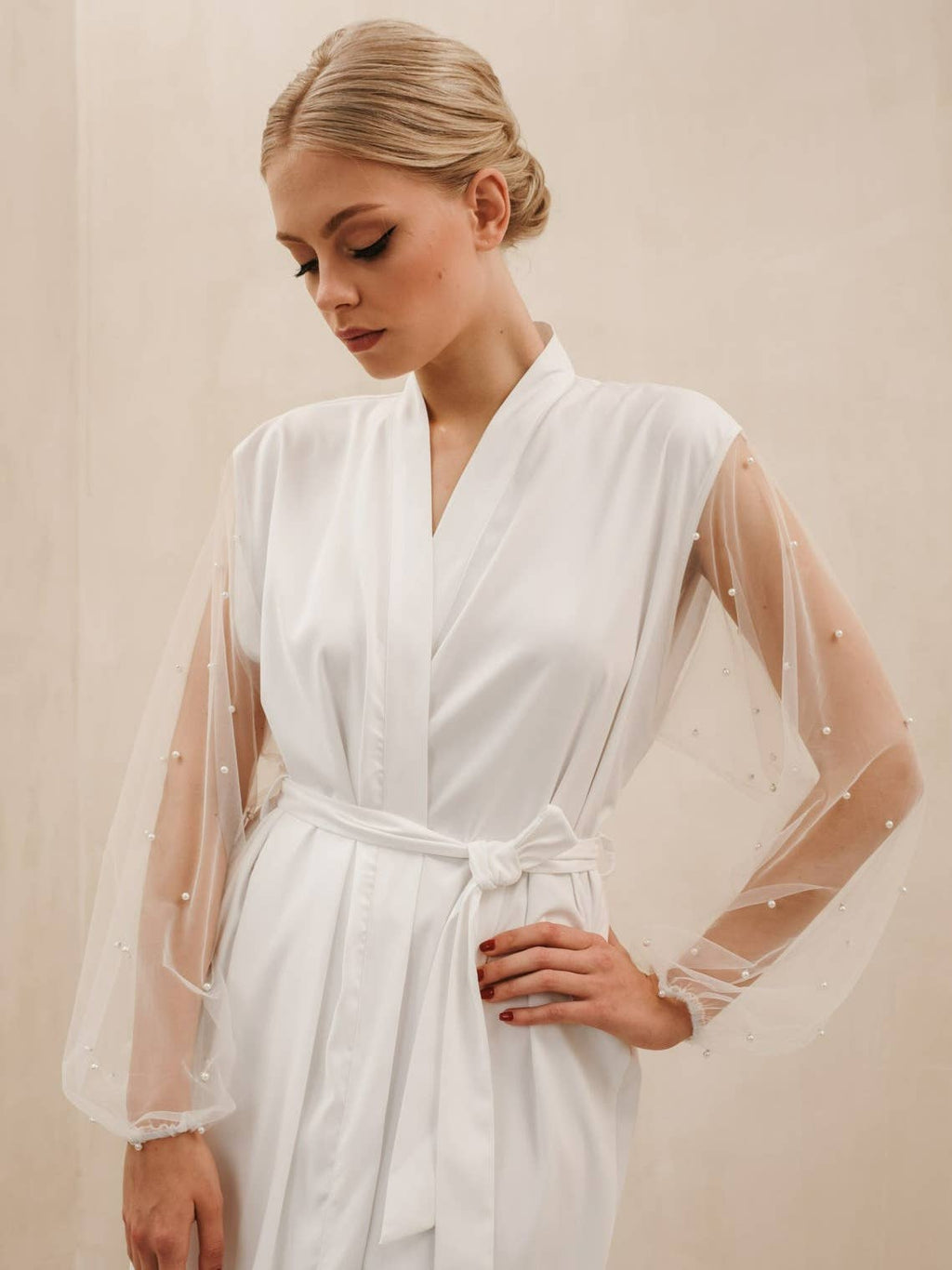 Peignoir Kimono Mariée