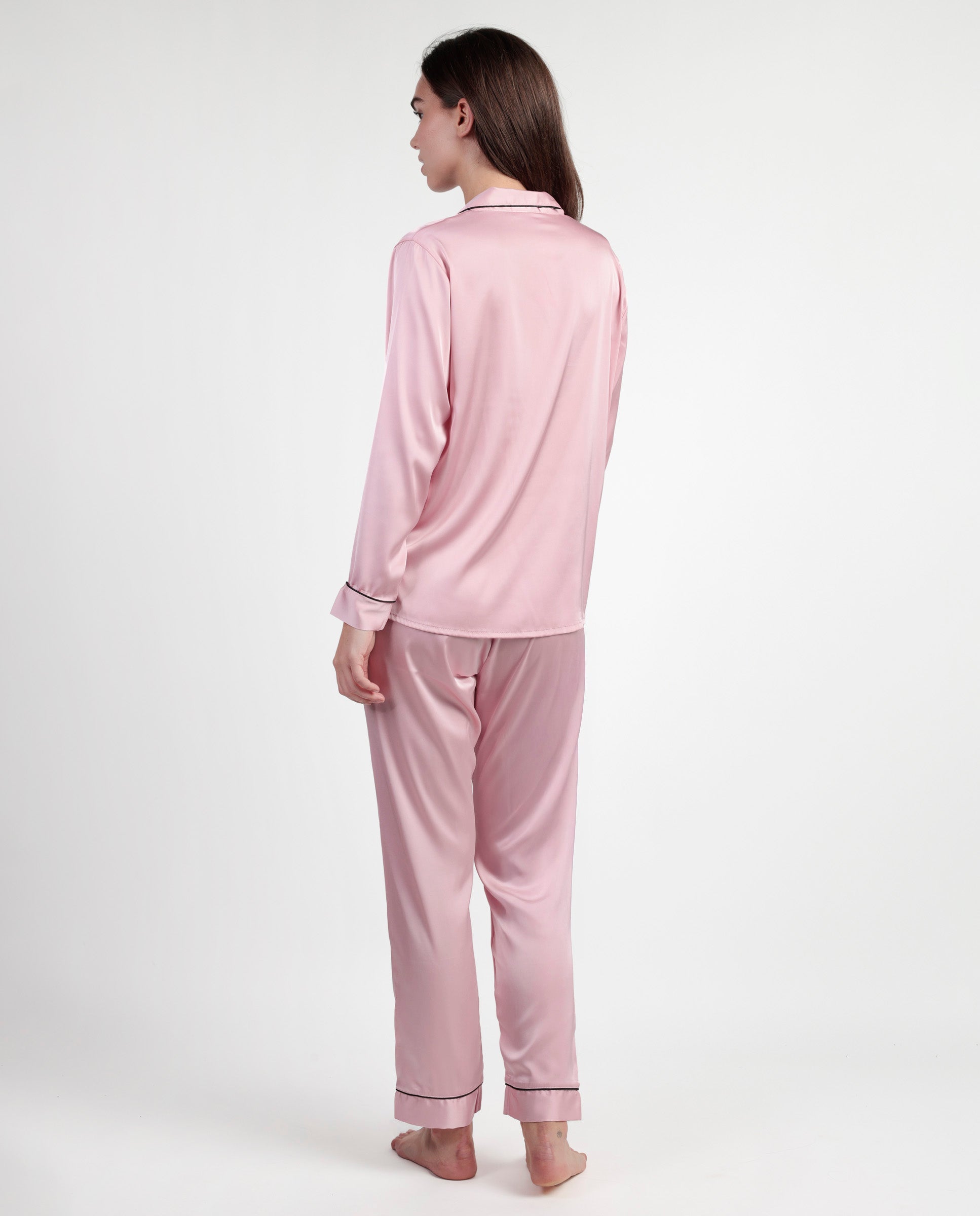 Barbie Pyjama Satin Rose Poudré