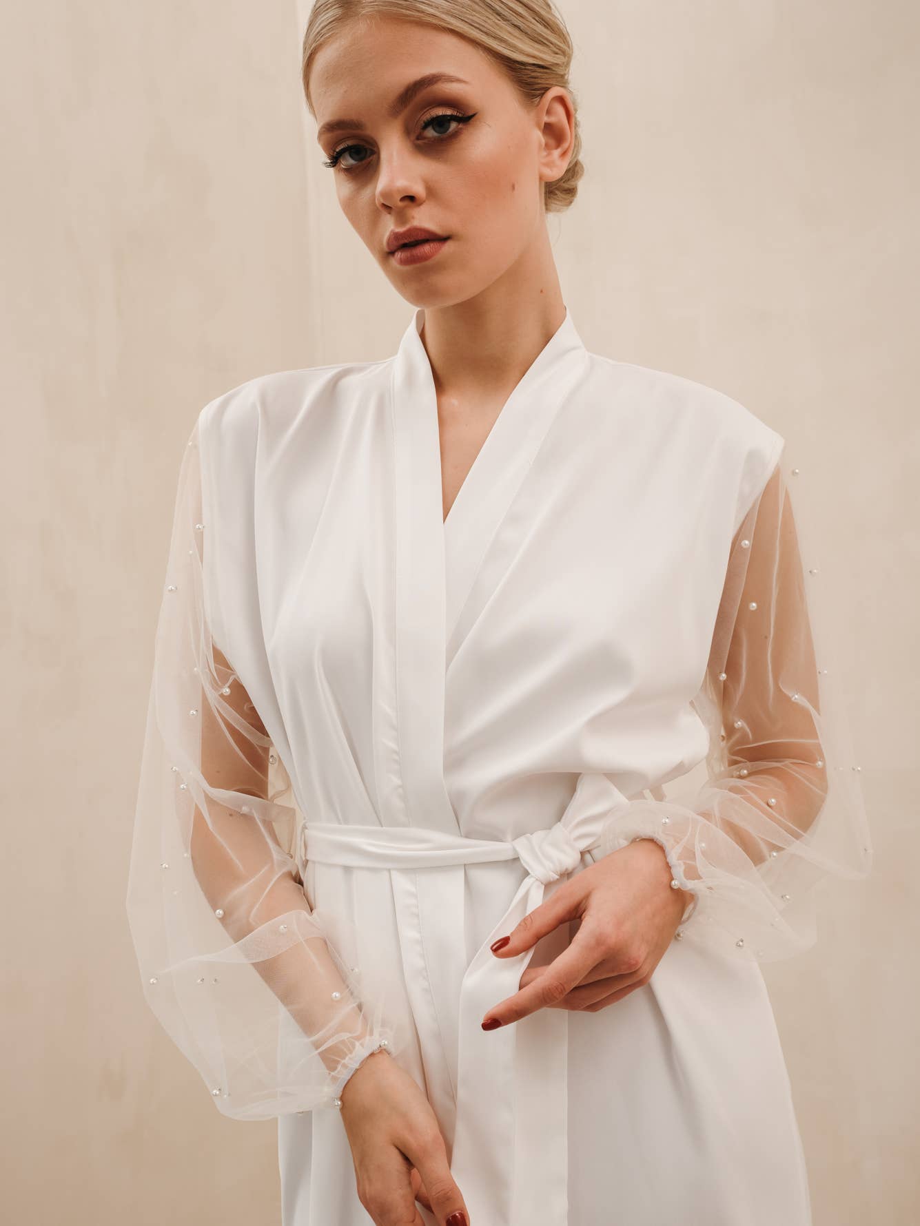 Peignoir Kimono Mariée