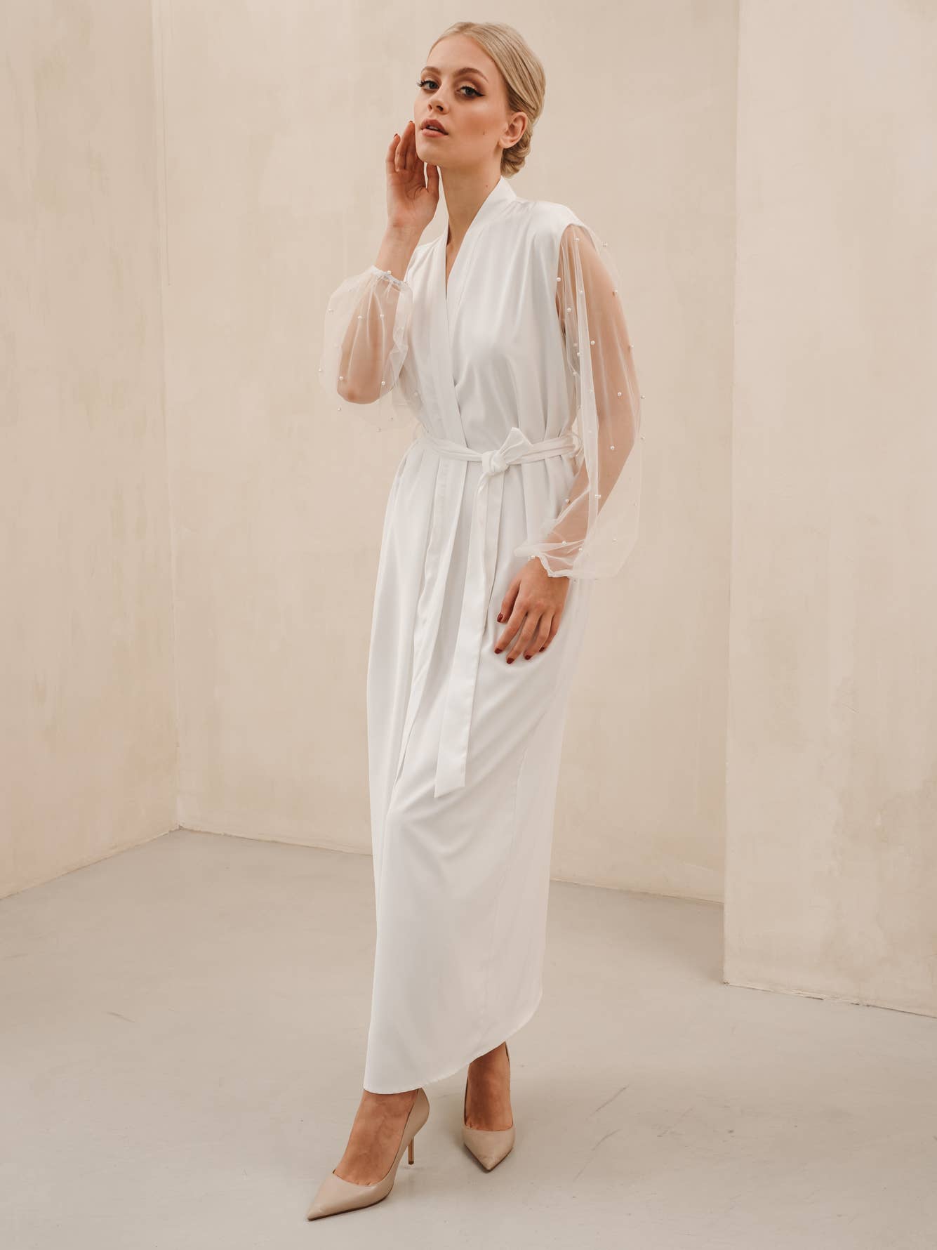 Peignoir Kimono Mariée