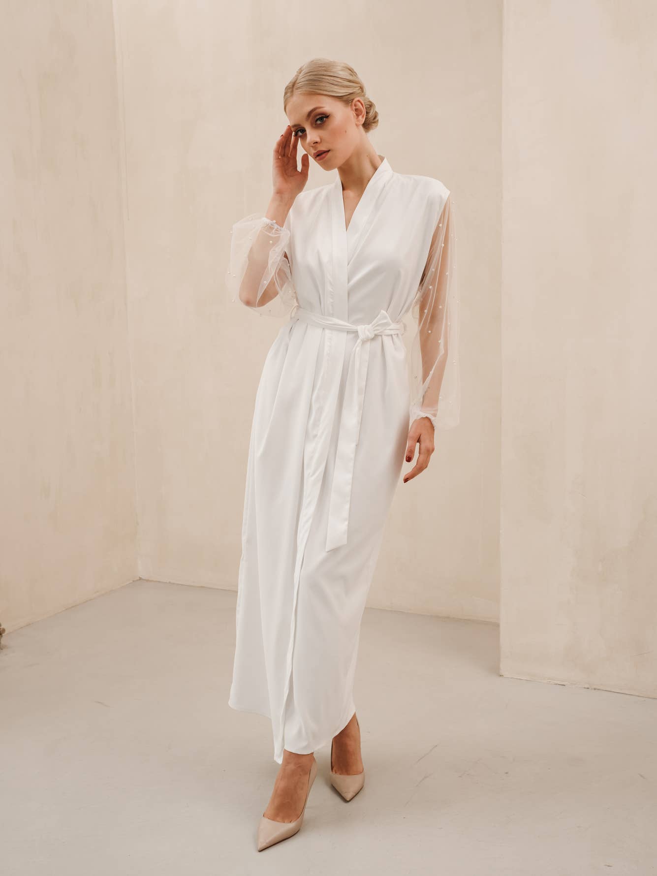 Peignoir Kimono Mariée